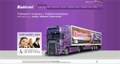 Desktop Screenshot of lipinski-transport.pl