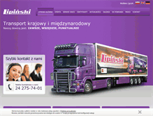 Tablet Screenshot of lipinski-transport.pl